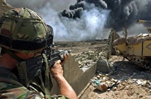 Soldier serving with The Irish Guards - Basra, Iraq Soldier serving with The Irish Guards - Basra, Iraq