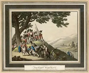 British Troops on March Print