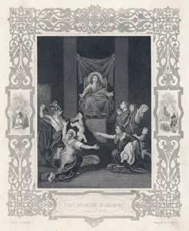 Print of King Solomon Judging the Two Women