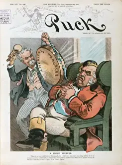 British Politics Cartoons Prints: A sound sleeper