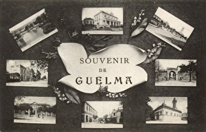 Souvenir postcard of Guelma, NE Algeria Souvenir postcard of Guelma, NE Algeria