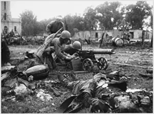 Eastern Front War Prints: Soviet Machine Gunners