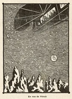 Future Space Exploration Prints: Spaceship to Venus