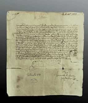 Spain (1493). Letter of the queen Isabel I to Spain (1493). Letter of the queen Isabel I to