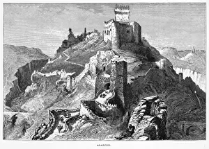 Spain Alarcon The citadel Print by Unknown Artist