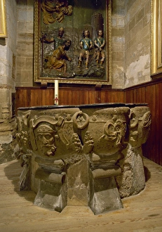 Spain. La Rioja. Calahorras Cathedral. Martyrss Baptismal Spain. La Rioja. Calahorras Cathedral. Martyrss Baptismal