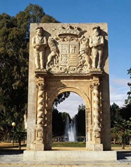 Spain. Murcia. Gate of the Palace of the Garden of the Bombs Spain. Murcia. Gate of the Palace of the Garden of the Bombs