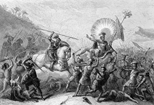Spanish Victory at Otumba Print, 1520