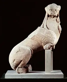 Ancient Spanish Art Prints: Sphinx from Agost