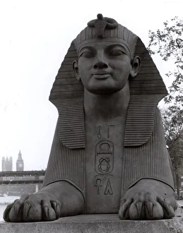 Sphinx - Thames Embankment - Base of Cleopatras Needle Sphinx - Thames Embankment - Base of Cleopatras Needle