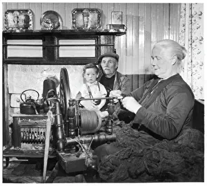 Harris Tweed Spinning Print