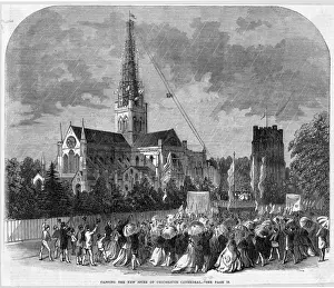 Historical England Images Prints: Spire at Chichester