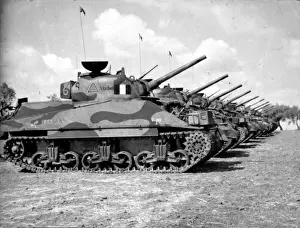 World War Two Tanks Prints: A Sqdn Tanks