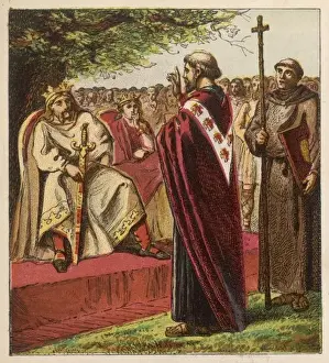 St Augustine Converts Ethelbert Print