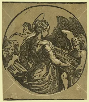 Stringed Instrument Art Prints: St. Cecilia