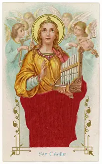 Christian Art Prints For Sale Prints: St Cecilia Devotional C