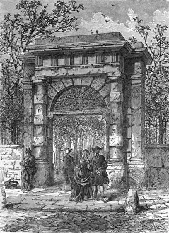 St Giles Gateway Print, London 18th Century