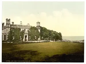 St Ives Tregenna Castle Print, Cornwall England 1890-1900