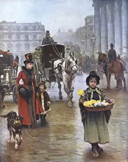 1927 Print of St Martin in the Fields by William Logsdail