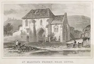 Historic Kent Landmarks Prints: St Martins Priory C19