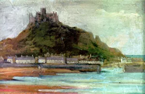 St Michaels Mount - the island, village and harbour St Michaels Mount - the island, village and harbour