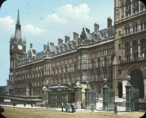 Old London Train Station Prints: St. Pancras Terminus