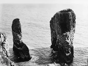 Limestone Stack Print, St. Govans Head, Pembrokeshire Coast