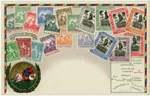Images Dated 16th September 2016: Stamp Card produced by Ottmar Zeihar - Barbados