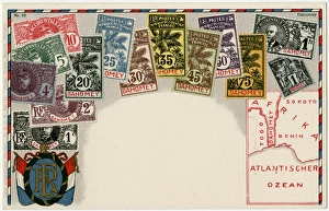 Stamp Card produced by Ottmar Zeihar - Dahomey Stamp Card produced by Ottmar Zeihar - Dahomey