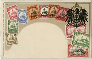 Stamp Card produced by Ottmar Zeihar - German East Africa Stamp Card produced by Ottmar Zeihar - German East Africa