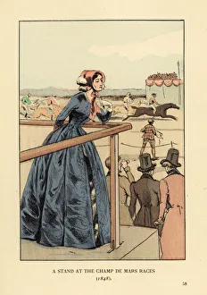 A stand at the Champ de Mars races, 1848 A stand at the Champ de Mars races, 1848