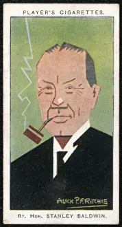 Stanley Baldwin Print - Portrait of the 1st Earl Baldwin of Bewdley