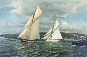 Vintage Sailing Yachts Prints: The start