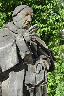 Statue to Bishop Sailer, Dillingen, Bavaria, Germany Statue to Bishop Sailer, Dillingen, Bavaria, Germany