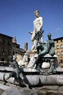 Statue of Neptune Print