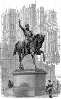 Statue of Richard I of England at Westminster, 1861 Statue of Richard I of England at Westminster, 1861