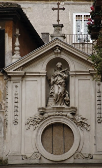 Statue of Saint Barbara by Ambrogio Parisi (1676-1719). Chur Statue of Saint Barbara by Ambrogio Parisi (1676-1719). Chur