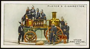 Historic Firefighting Equipment Prints: Steam Fire Engine