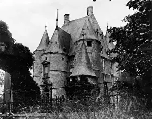 Prints of Steenockerzeel Castle, Belgium, where Prince Otto von Habsburg and his mother, ex-Empress Zita (Austro-Hungarian Royalty) lived until 1939. Date: 1930s Castle Prints: Steenockerzeel Castle Print, 1930s Belgium
