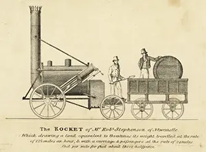Steam Locomotive History Prints: Stephensons Rocket