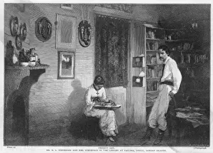 19th Century Literary Figures Prints: Stevenson and Belle