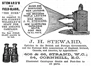 Stewards magic lantern advertisement Stewards magic lantern advertisement