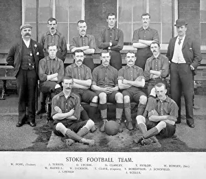 1890s Stoke Football Team Print, New Images July 2023