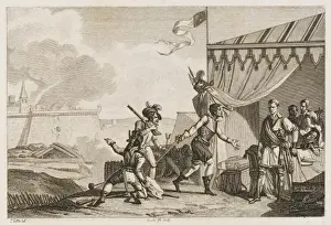 18th Century European Art Prints: Stone from a Siege
