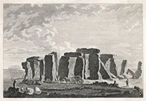 18th Century Landscape Art Prints: Stonehenge in 18th Cent
