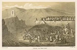 Print of Pilgrims Stoning the Great Devil