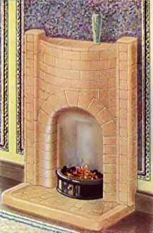 Stonite One-Piece Fireplace Print