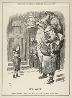 Historical Christmas Scenes Prints: Strangers! Not Know Me