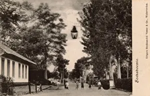 Dutch East Indies Photography Prints: Street scene, Soekaboemi, West Java, Indonesia