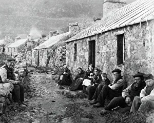 Street scene, St Kilda, Outer Hebrides, Scotland Street scene, St Kilda, Outer Hebrides, Scotland